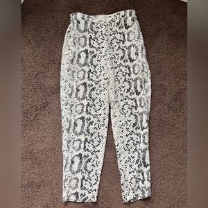 Woman’s snake print J.Crew pants
